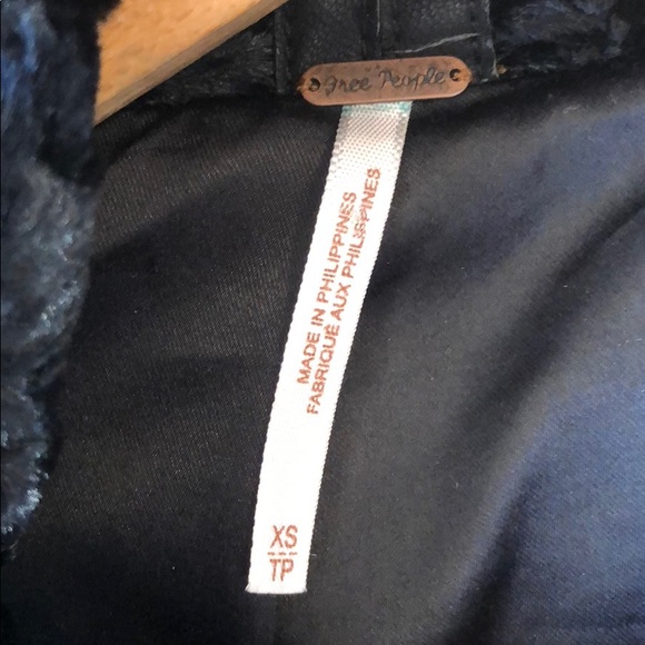 Free People Faux Leather and Lamb Jacket - Picture 8 of 8